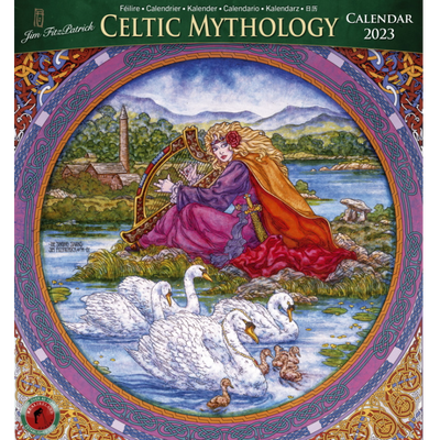 Large Celtic Mythology 2023 Calendar by Jim Fitzpatrick